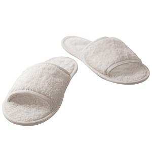 Towel city TC064 - Klassische Frottéeschuhe (offene Zehe) Weiß