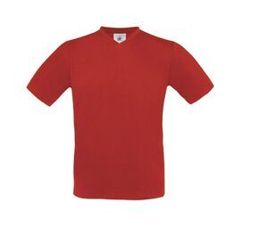 B&C BC163 - Exact V-Neck T-Shirt Rot