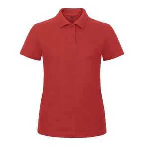 B&C BCI1F - Damen Poloshirt Rot