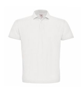 B&C BCID1 - Kurzarm Poloshirt für Herren Weiß