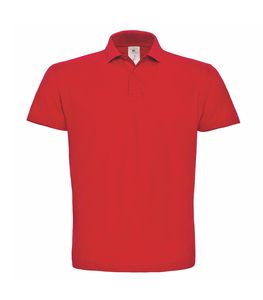 B&C BCID1 - Kurzarm Poloshirt für Herren Rot