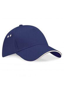 Beechfield BF15C - 5-Panel Cap 100% Baumwolle Navy/Putty