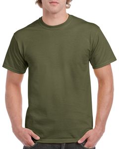 Gildan GN180 - Schweres Baumwoll T-Shirt Herren Militärisch Grün