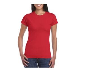 Gildan GN641 - Softstyle Damen Kurzarm T-Shirt Rot