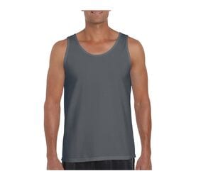 Gildan GN643 - Camiseta básica tirantes Softstyle para hombre Holzkohle