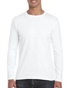 Gildan GN644 - Herren Langarm T-Shirt Weiß