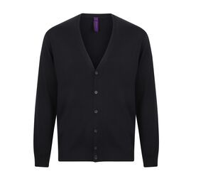 Henbury HY722 - V-Ausschnitt Cardigan Herren Navy