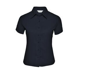 Russell Collection JZ17F - Damen Classic Twill Bluse  French Navy