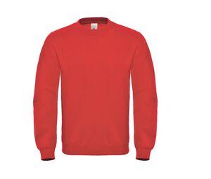 B&C BCID2 - Rundhals Baumwoll Sweatshirt Rot