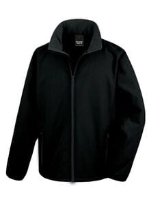 Result RS231 - Bedruckbare Softshell Jacke Black/Black