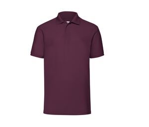 Fruit of the Loom SC280 - Herren Pique Polo Burgund