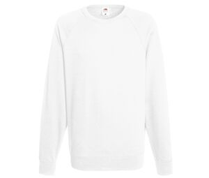 Fruit of the Loom SC360 - Herren Raglan Sweatshirt Weiß