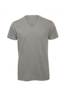 B&C BC044 - Herrenbioletten-Baumwoll-T-Shirt Light Grey