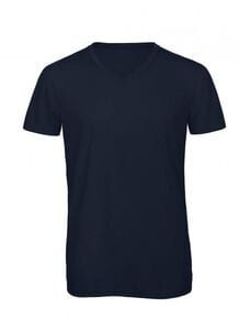 B&C BC057 - Herren T-Shirt mit V-Ausschnitt Navy