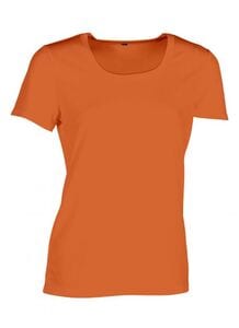 Sans Étiquette SE101 - Sport T-Shirt Damen Fluorescent Orange