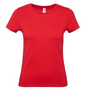 B&C BC02T - Damen T-Shirt aus 100% Baumwolle  Rot