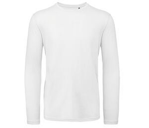 B&C BC070 - Langarm-T-Shirt aus Bio-Baumwolle für Herren Weiß