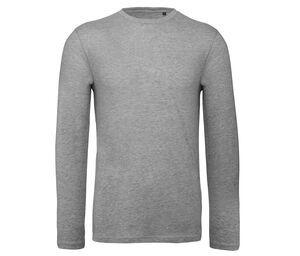 B&C BC070 - Langarm-T-Shirt aus Bio-Baumwolle für Herren Sport Grey