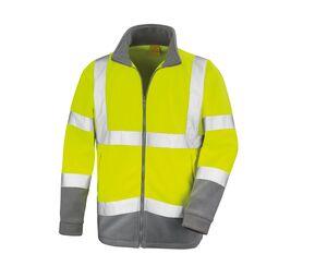 Result RS329 - Microfleece -Jacke mit hoher Sichtbarkeit Fluorescent Yellow