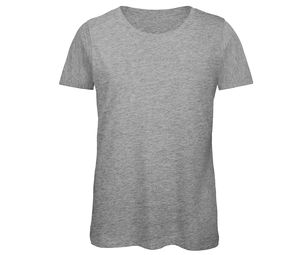 B&C BC043 - T-Shirt aus Bio-Baumwolle für Damen Sport Grey