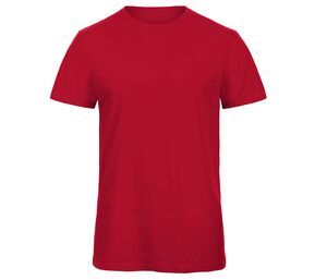 B&C BC046 - Herren T-Shirt aus Bio-Baumwolle Chic Red
