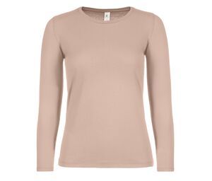 B&C BC06T - Langarm-T-Shirt für Damen Millenial Pink