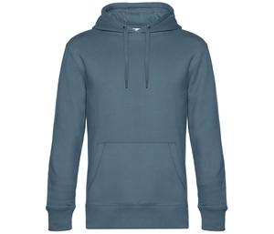 B&C BCU02K - Herren Kapuzenpullover Nordic Blue