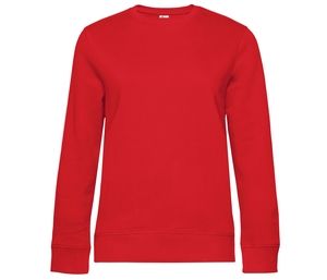 B&C BCW01Q - Damen Sweatshirt mit geraden Ärmeln  Rot