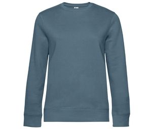 B&C BCW01Q - Damen Sweatshirt mit geraden Ärmeln  Nordic Blue