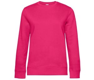 B&C BCW01Q - Damen Sweatshirt mit geraden Ärmeln  Magenta Pink