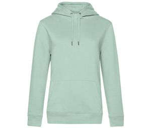 B&C BCW02Q - Kapuzenpullover Queen Aqua Green