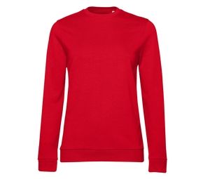 B&C BCW02W - Damen Rundhals-Sweatshirt Rot