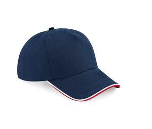 Beechfield BF025C - Moderne Kappe French Navy / Classic Red / White