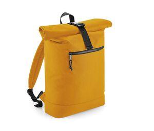 Bag Base BG286 - Backpack with roll-up closure made of recycled material Senf