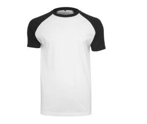 Build Your Brand BY007 - Baseball T-Shirt Weiß / Schwarz