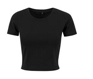 Build Your Brand BY042 - Kurzes T-Shirt für Damen Schwarz