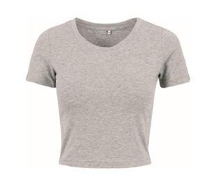 Build Your Brand BY042 - Kurzes T-Shirt für Damen Grau