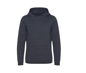 ECOLOGIE EA040 - Kapuzenpullover aus recycelter Baumwolle Holzkohle