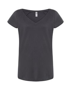 JHK JK411 - Damen T-Shirt im urbanen Stil Denim