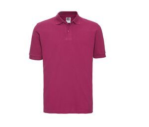 Russell JZ569 - Klassisches Herren Poloshirt aus Baumwolle Fuchsie