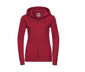 Russell JZ66F - Authentisches Zip Hood Classic Red