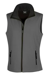 Result R232F - Core Damen Bedruckbare Softshell Weste Charcoal/ Black