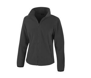 RESULT RS220F - Damen Fleece Jacke mit Reißverschluss Schwarz