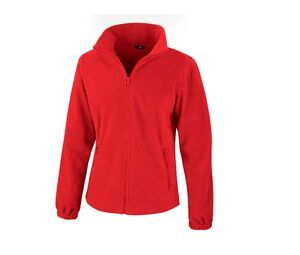 RESULT RS220F - Damen Fleece Jacke mit Reißverschluss Rot