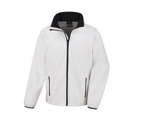 Result RS231 - Bedruckbare Softshell Jacke Weiß / Schwarz