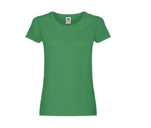 Fruit of the Loom SC1422 - Frauen rundes Nacken-T-Shirt Kelly Green