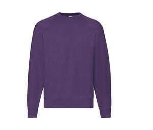 Fruit of the Loom SC260 - Herren-Pullover mit Raglanärmeln Purple