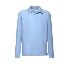 FRUIT OF THE LOOM SC3201 - Kinder Polo-Sweatshirt Sky Blue