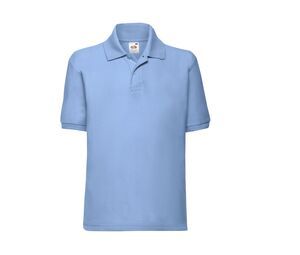 FRUIT OF THE LOOM SC3417 - Kinder Polo T-Shirt  Sky Blue