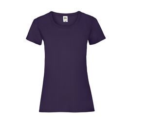 Fruit of the Loom SC600 - Lady-Fit Baumwoll Damen T-Shirt Purple